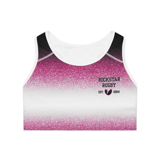 Pink Stardust Moisture-Wicking Sports Bra