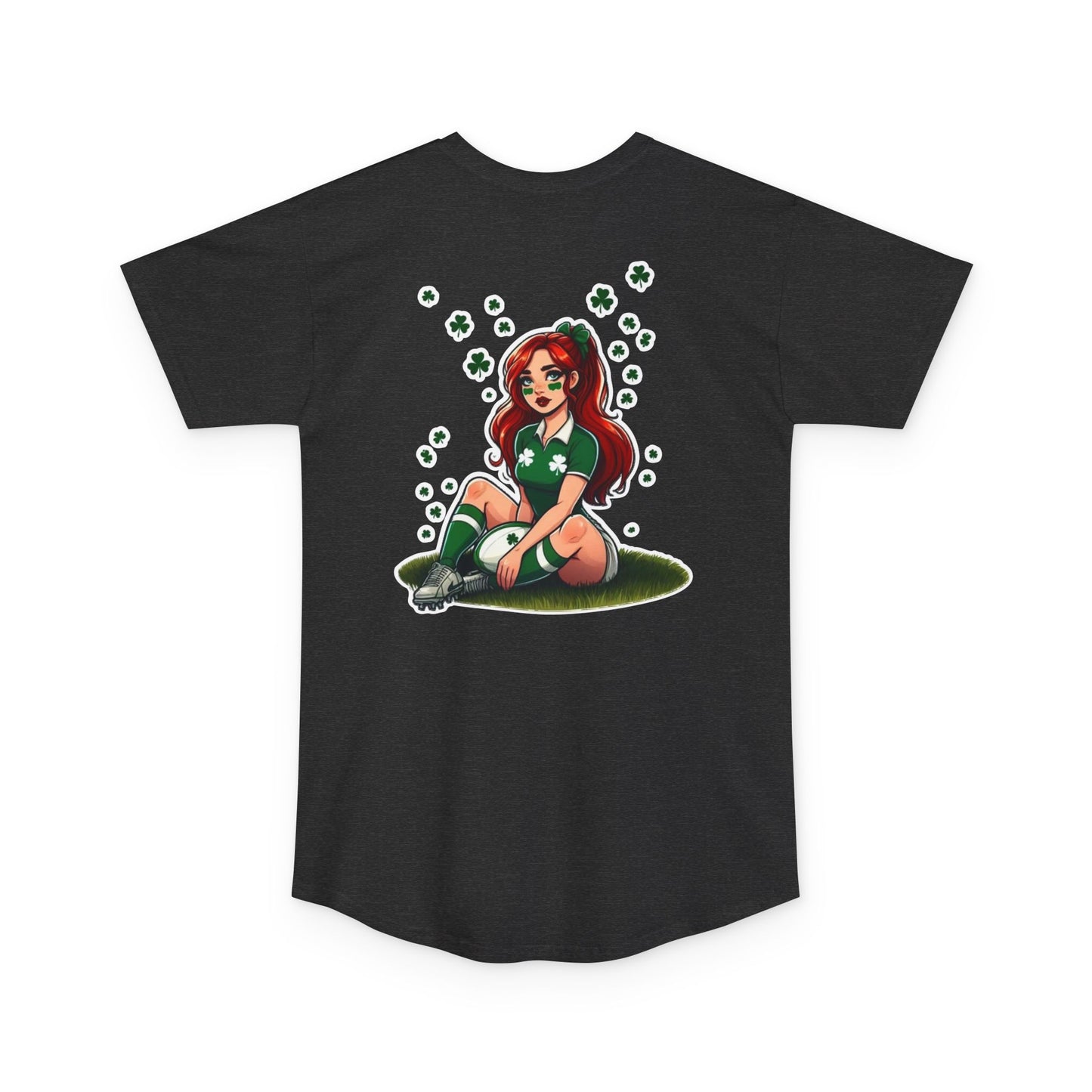 Lucky Shamrocks Long Body Urban Tee