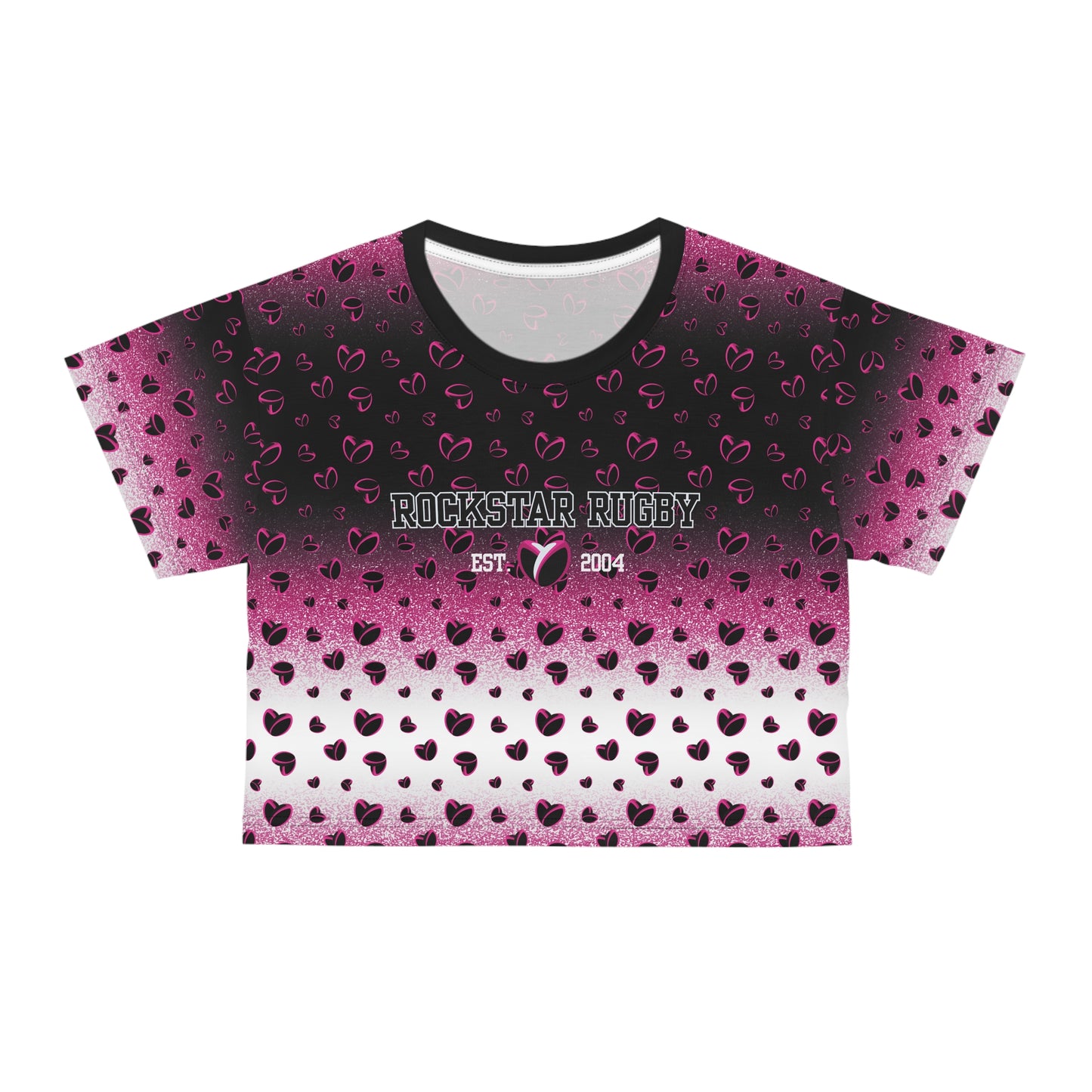 Pink Stardust & <3's Cropped Tee