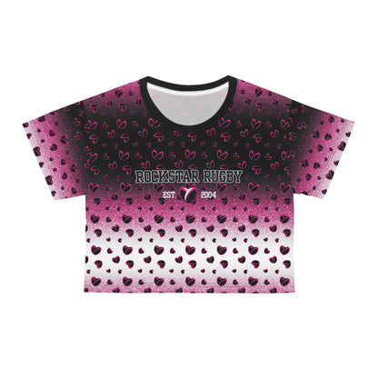 Pink Stardust & <3's Cropped Tee