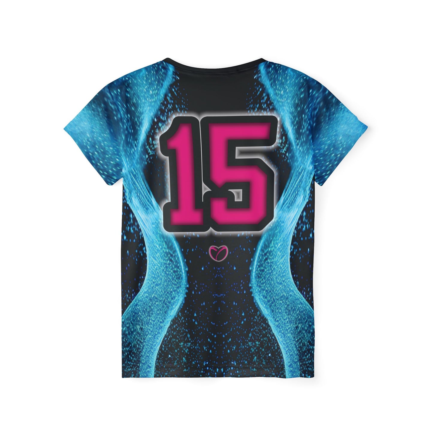 Glow Up Jersey - Cyan + Pink #15