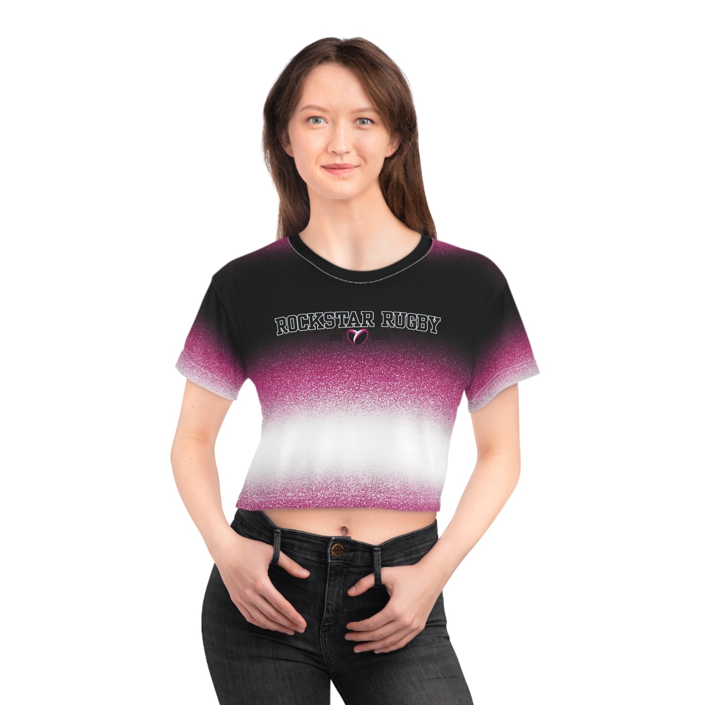 Pink Stardust Cropped Tee