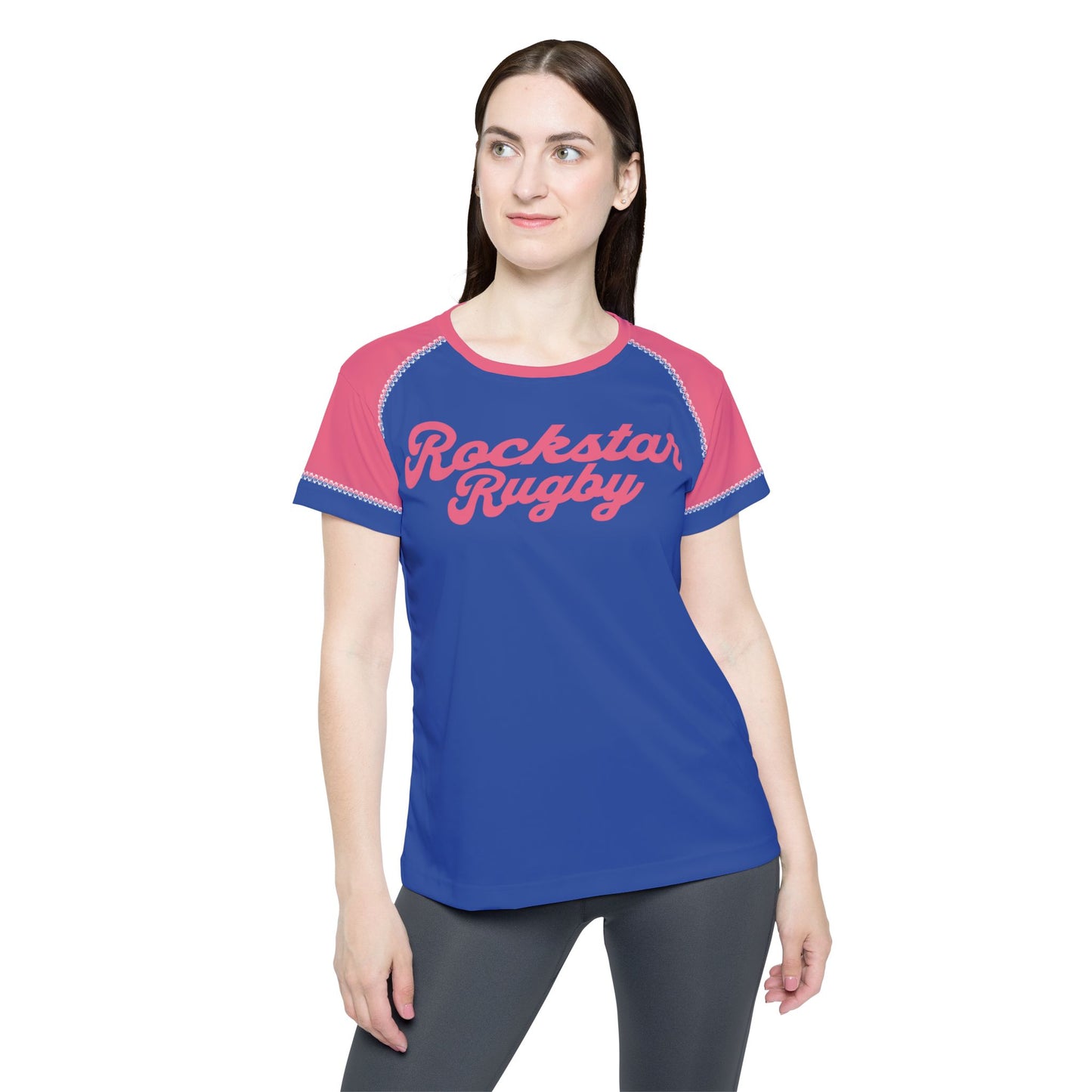 Practice Tee -  Blue and Coral