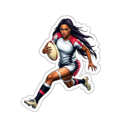 Rugby Girl Kiss-Cut Sticker