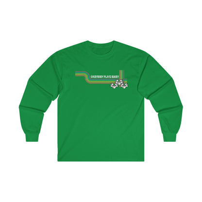 Retro Everybody Plays Rugby Long Sleeve Tee