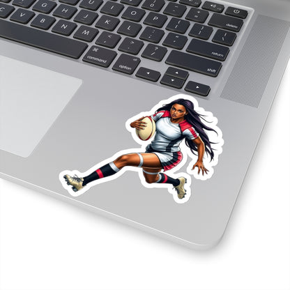 Rugby Girl Kiss-Cut Sticker