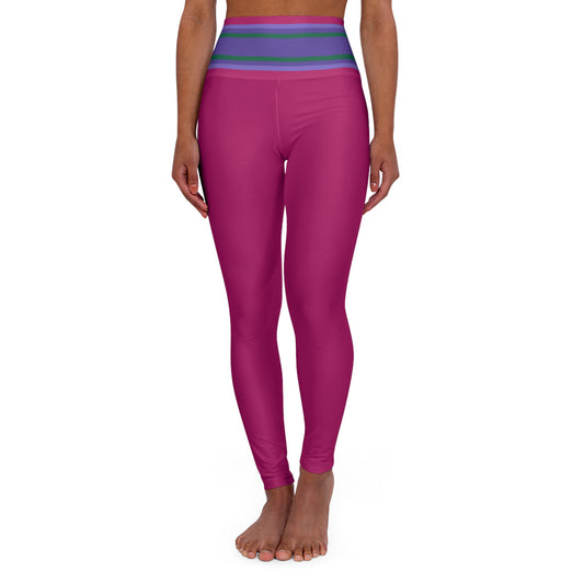 Raspberry Soda High Waisted Leggings
