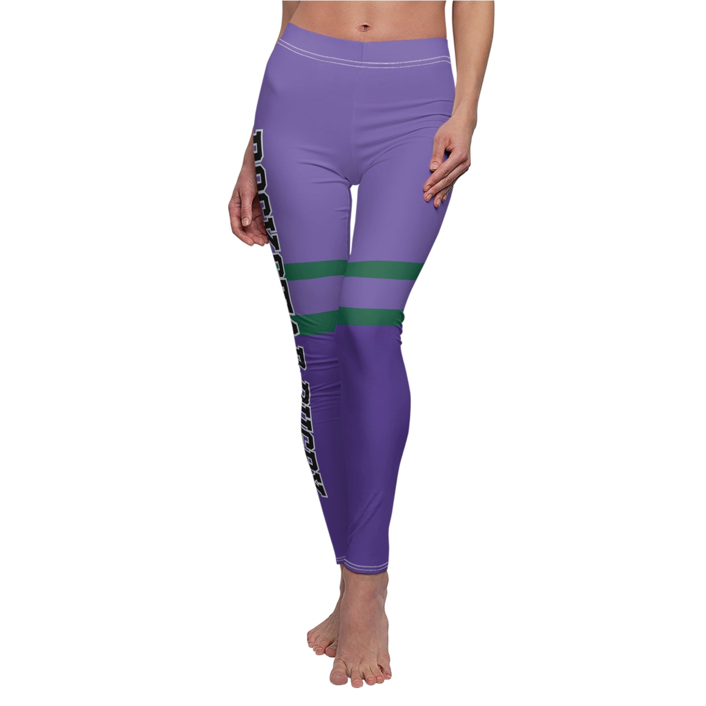 Grape Soda Rockstar Rugby Leggings (Thigh High & Leg Logo)