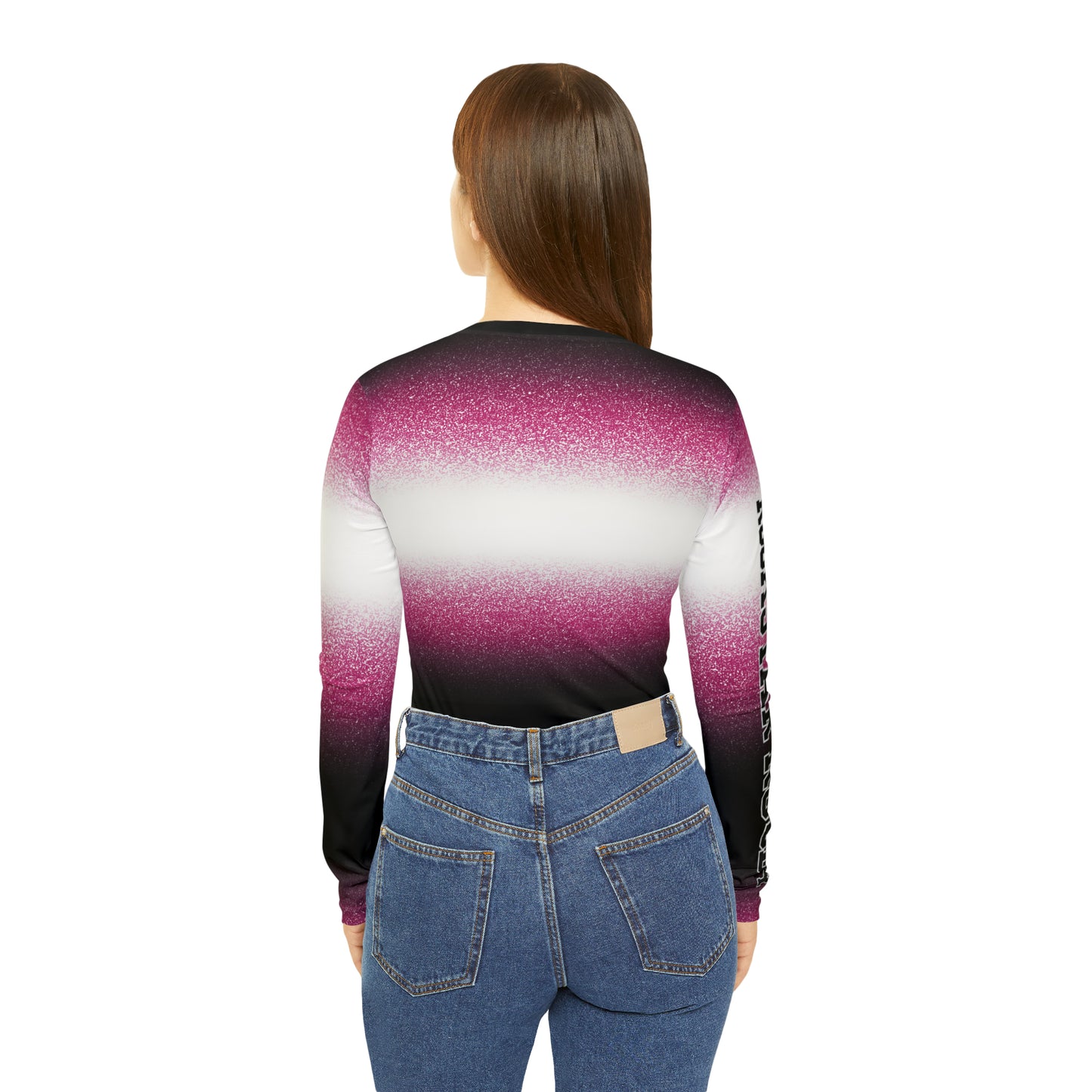Pink Stardust Long Sleeve V-neck Shirt