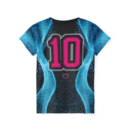 Glow Up Jersey - Cyan + Pink #10