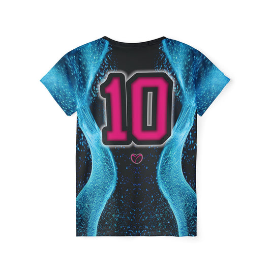 Glow Up Jersey - Cyan + Pink #10