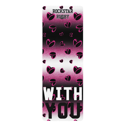 Pink Stardust & <3's Yoga Mat